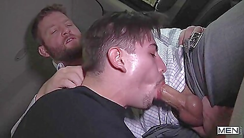 Blonde slut takes it in the ass