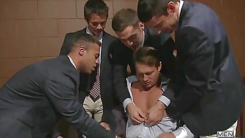 Beautiful brunette hair in a hot tub and mouth